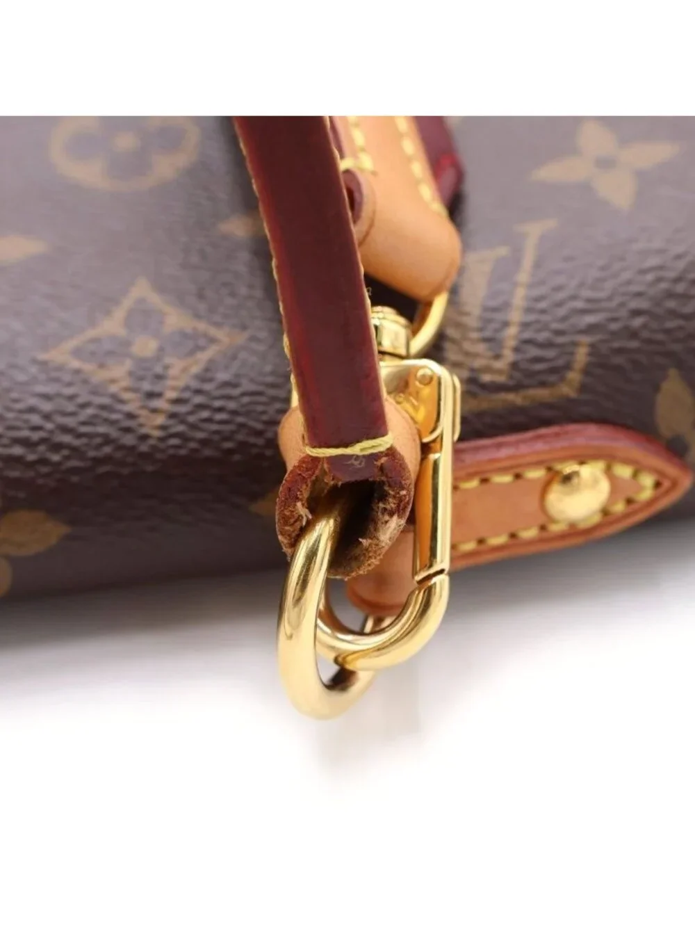 Louis Vuitton Cluny BB Handbag 2-Way Back Monogram Leather Brown Pink